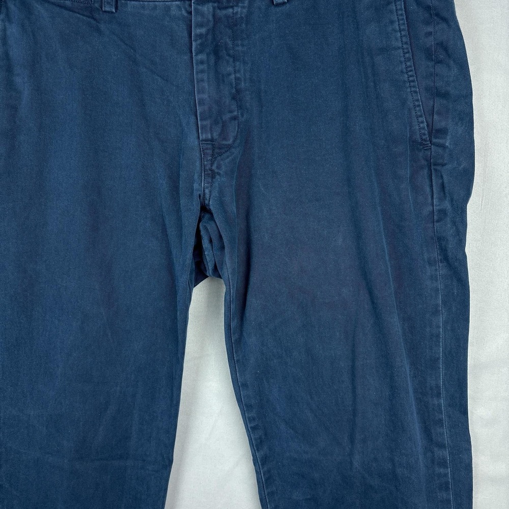 Polo Ralph Lauren Chino Pants Mens 34x32 Navy Blue Straight - Picture 3 of 9